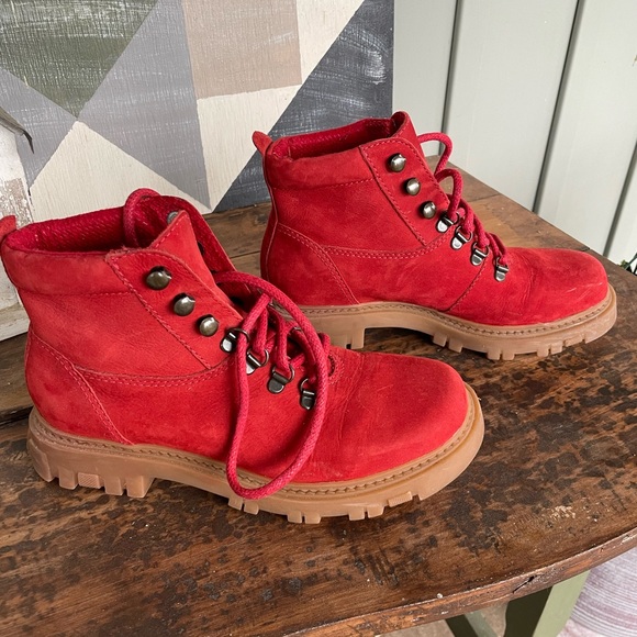 Aerosoles Red suede Boot - Picture 3 of 5